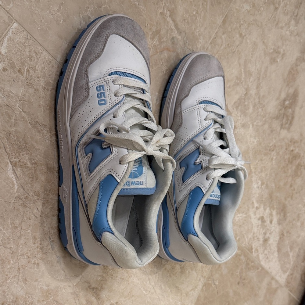New Balance 550 in Light Blue and Gray